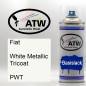 Preview: Fiat, White Metallic Tricoat, PWT: 400ml Sprühdose, von ATW Autoteile West.